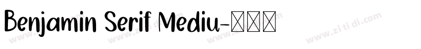 Benjamin Serif Mediu字体转换